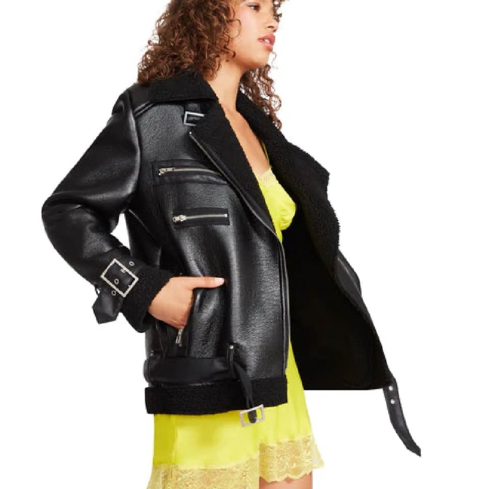 Steve Madden Black Leather Jacket
